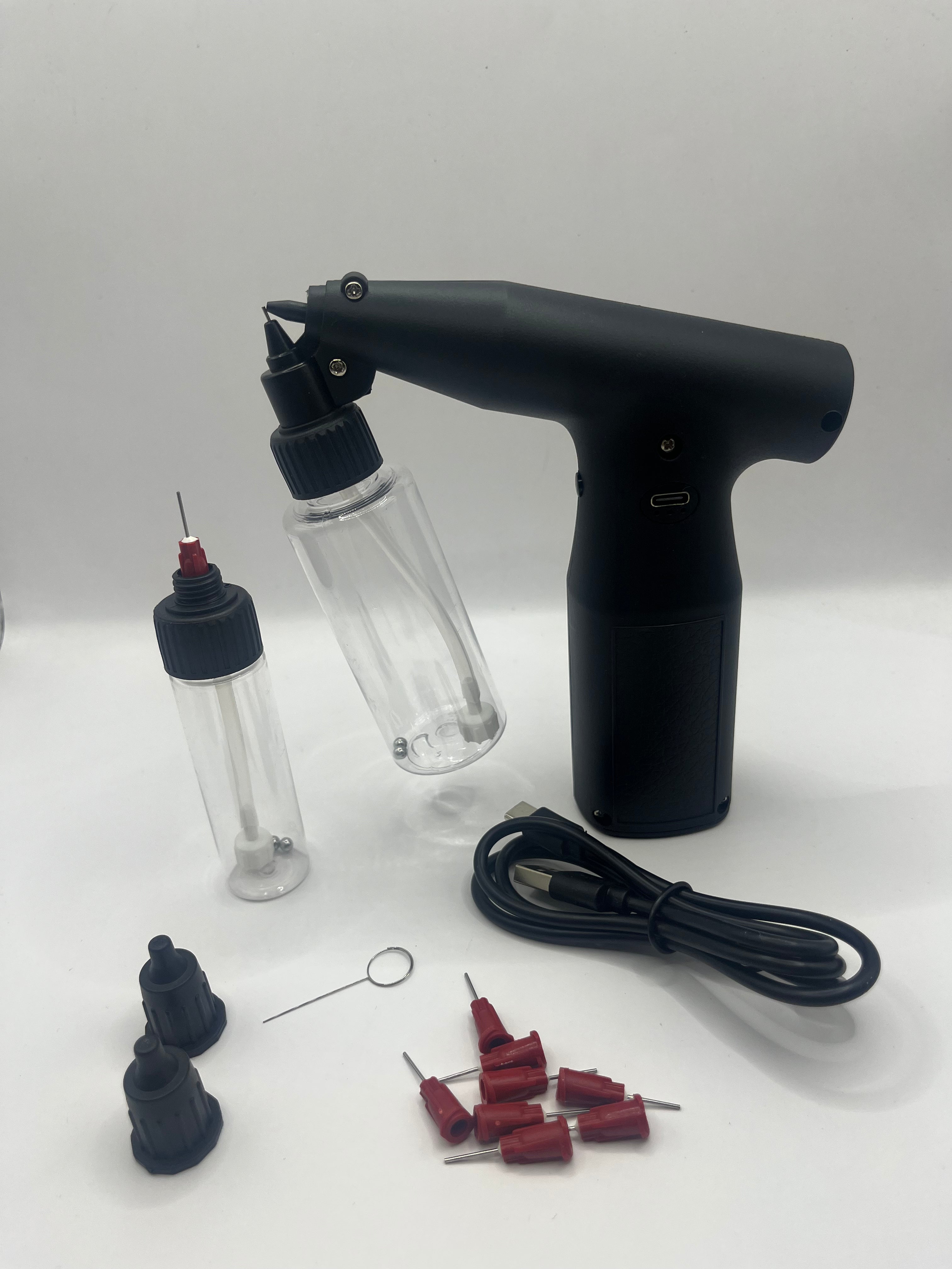 Clog-Free Airbrush Gun – Cordless Rechargeable Spray Gun for Hair Semi-Permanent Dye, Enhancements & Dye Application – Adjustable Pressure, No-Clog Technology, Barbers