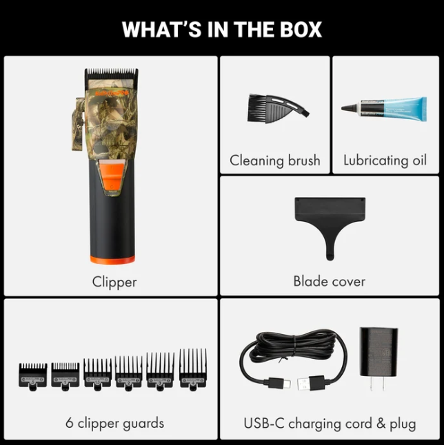 BabylissPRO CoreFX Cordless Clipper - Camo FX86CAM