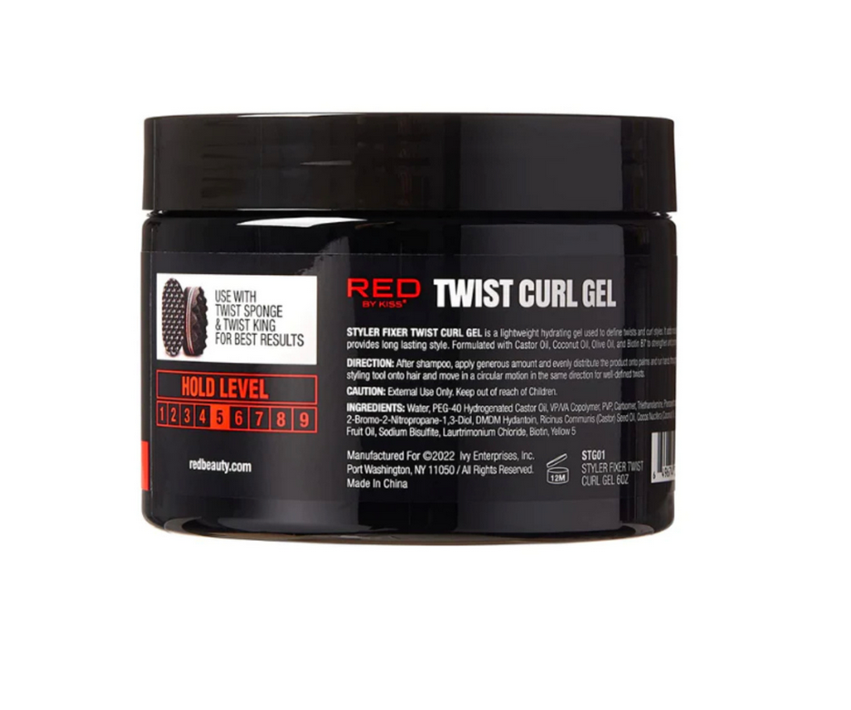 Red by Kiss Styler\Fixer Twist Curl Gel X BowWow “Soft Hold” 6oz #STG01