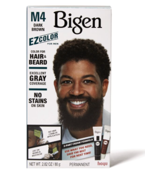 Bigen EZ Color for Men – Natural Hair & Beard Color M4 Dark Brown 2.82oz