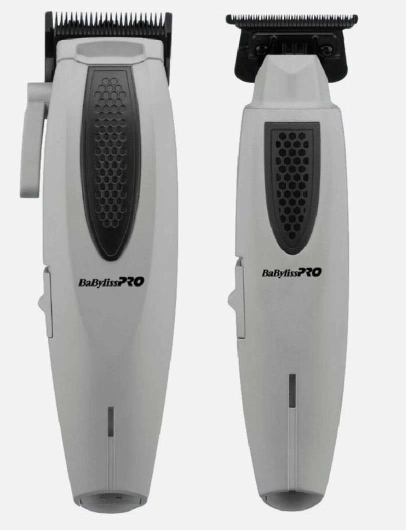 BabylissPRO lithiumfx+ limited edition grey ergonomic clipper &trimmer combo by IBS