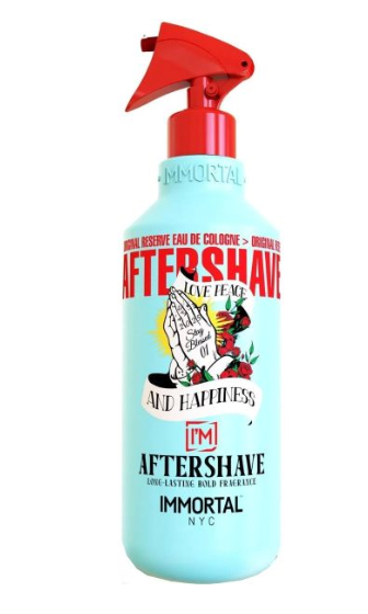 Immortal NYC Love Peace and Happiness Stay Blessed Aftershave 01 16.9 oz