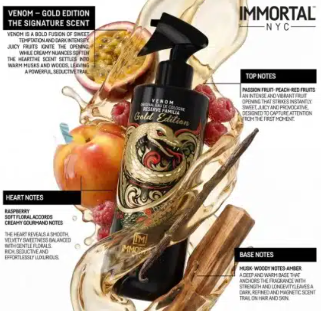 Immortal NYC Familia Cologne Venom Gold Edition