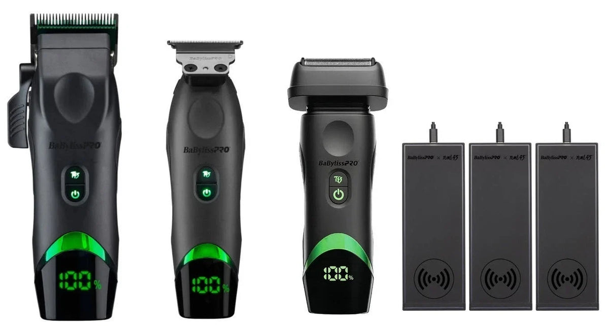 BabylissPRO FXT45C & FXT45T & FXT45FS x Tomb45 Clipper, Trimmer, Shaver, 3-Pads collection