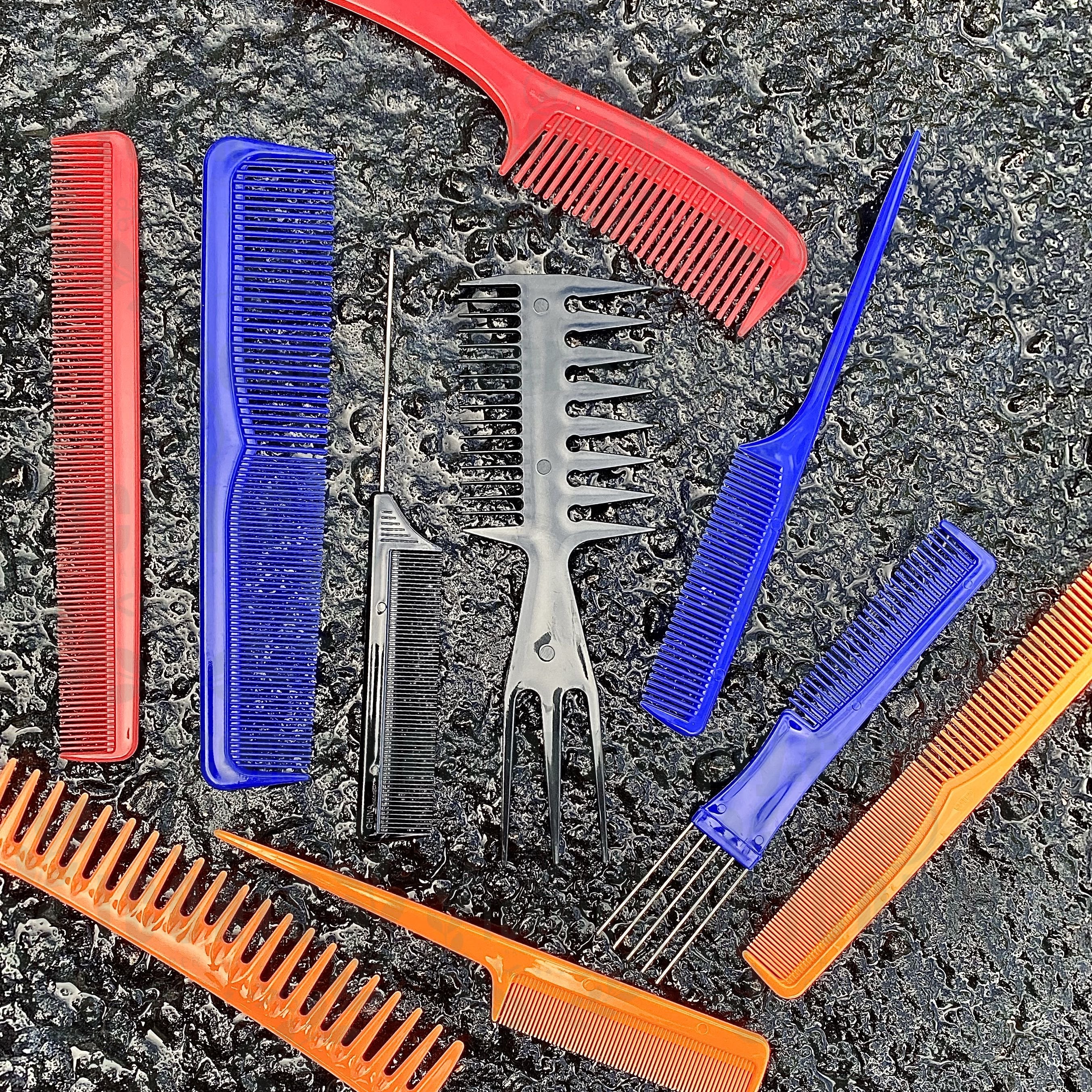 looks 10pc chair styling comb set