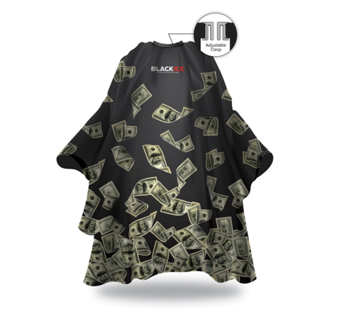 BlackIce Money Barber Cape #bve009mon