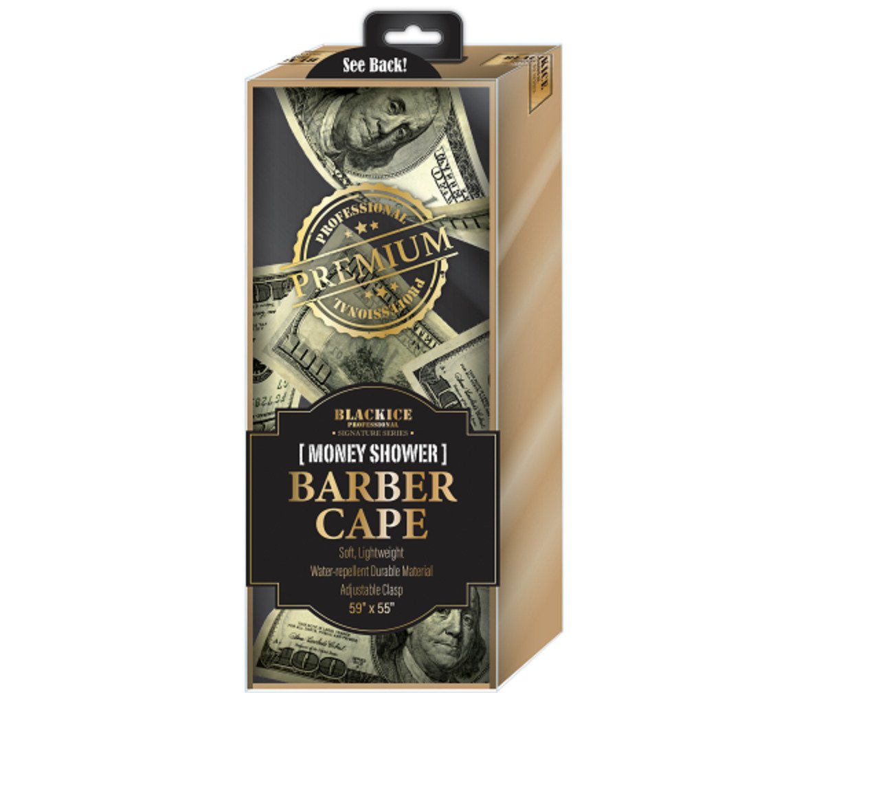 BlackIce Money Barber Cape #bve009mon
