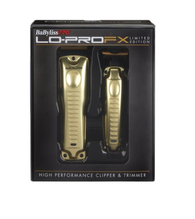 Babylisspro Lo-ProFX Limited Edition high performance Gold clipper & trimmer combo FXHOLPKLP-G