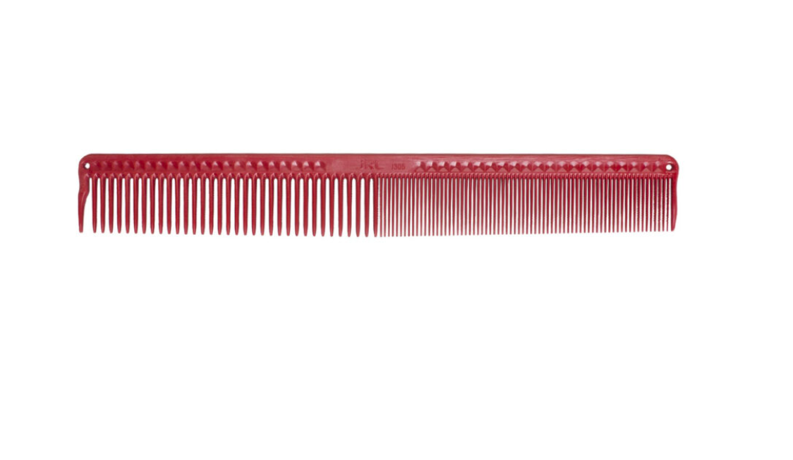 JRLprofessional Precise Cutting Comb 8.6″ – J305 red