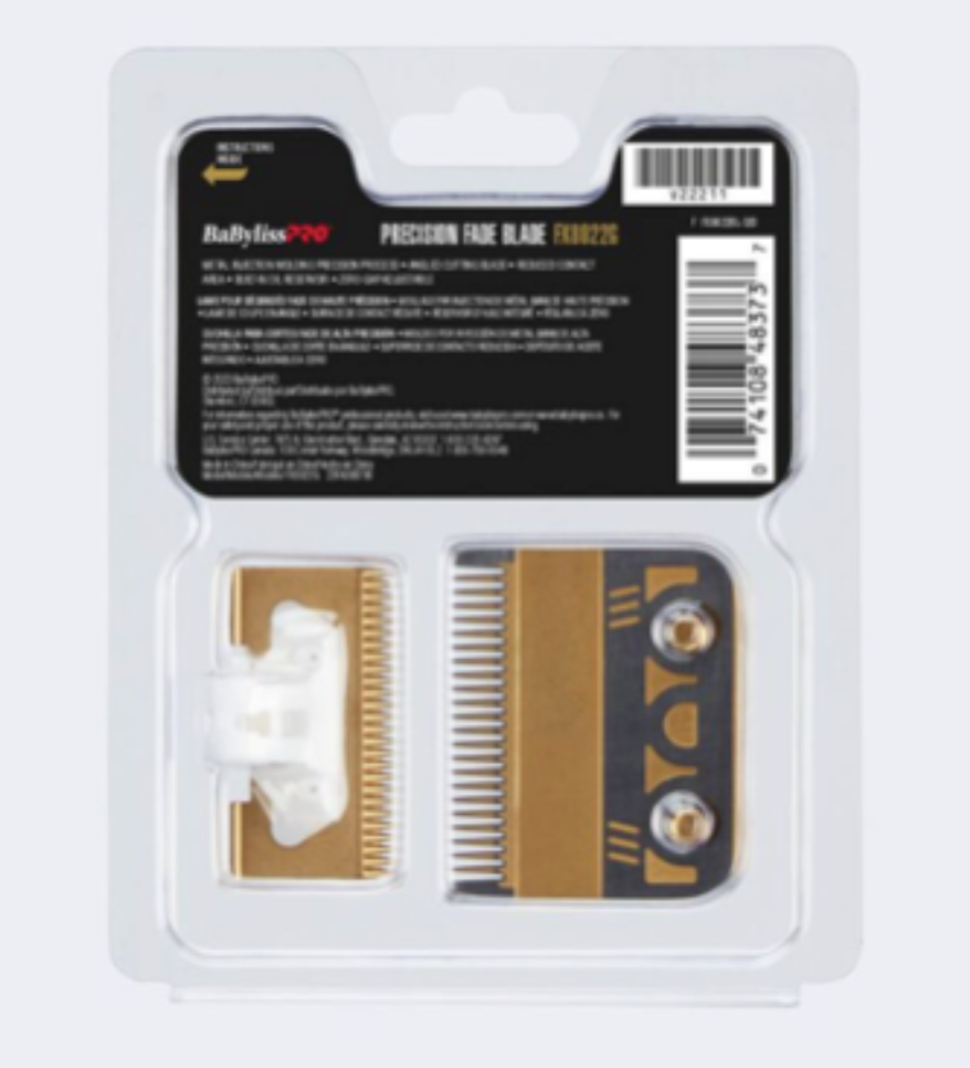 BABYLISSPRO REPLACEMENT GOLD TITANIUM METAL-INJECTION MOLDED PRECISION FADE BLADE FX8022G