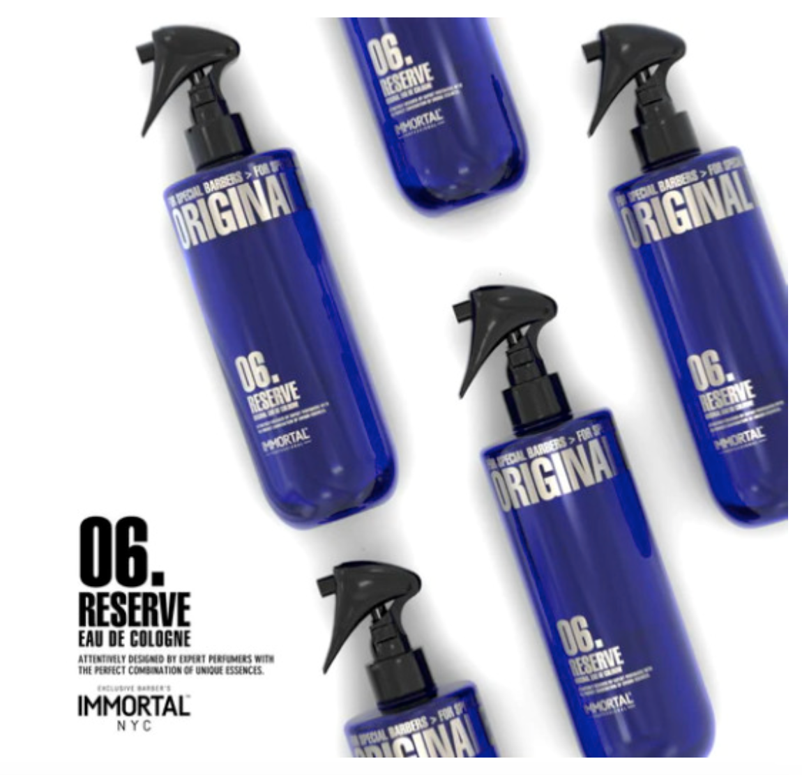 Immortal NYC Reserve Eau De After Shave Cologne 06 Dark blue 16.9oz / 500ml