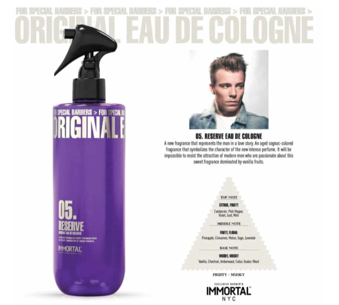 Immortal NYC Reserve Eau De After Shave Cologne 05 Purple 16.9oz / 500ml