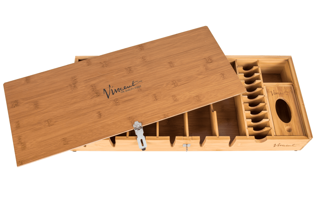 Vincent Bamboo Counter Top Barber Tray 8 - natural #VT10200