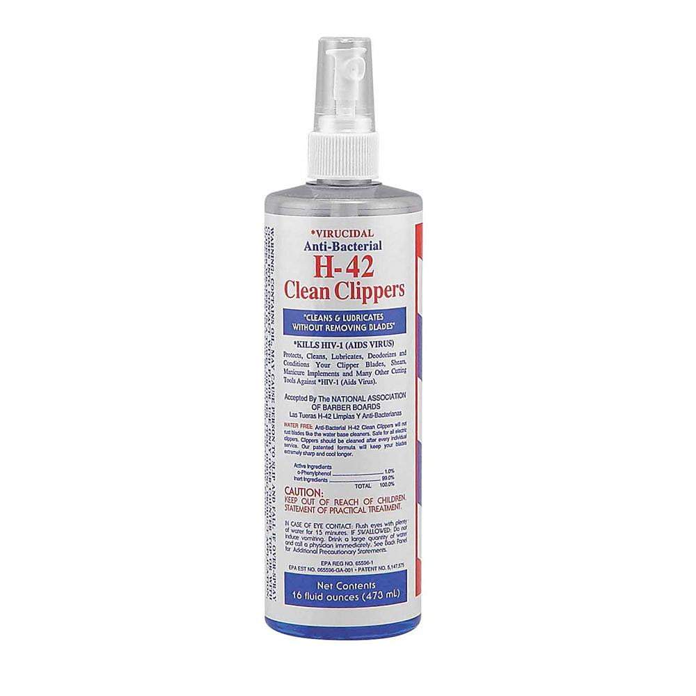H-42 Clean Clippers Virucidal Anti-Bacterial Cleaner Spray 16oz