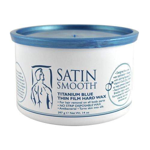Satin Smooth Titanium Blue Thin Film Hard Wax 14oz