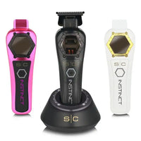 StyleCraft S|C 3PC Combo Instinct Metal Edition Vector Motor Cordless Clipper, Trimmer & Shaver – With Torque Control