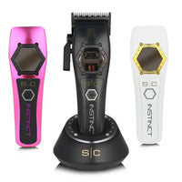 StyleCraft S|C 3PC Combo Instinct Metal Edition Vector Motor Cordless Clipper, Trimmer & Shaver – With Torque Control