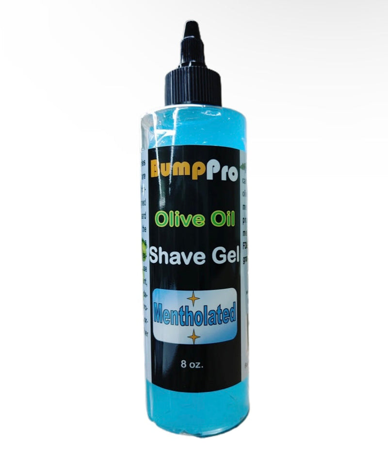 Bumppro olive oil shave gel (mentholated) — 8 oz