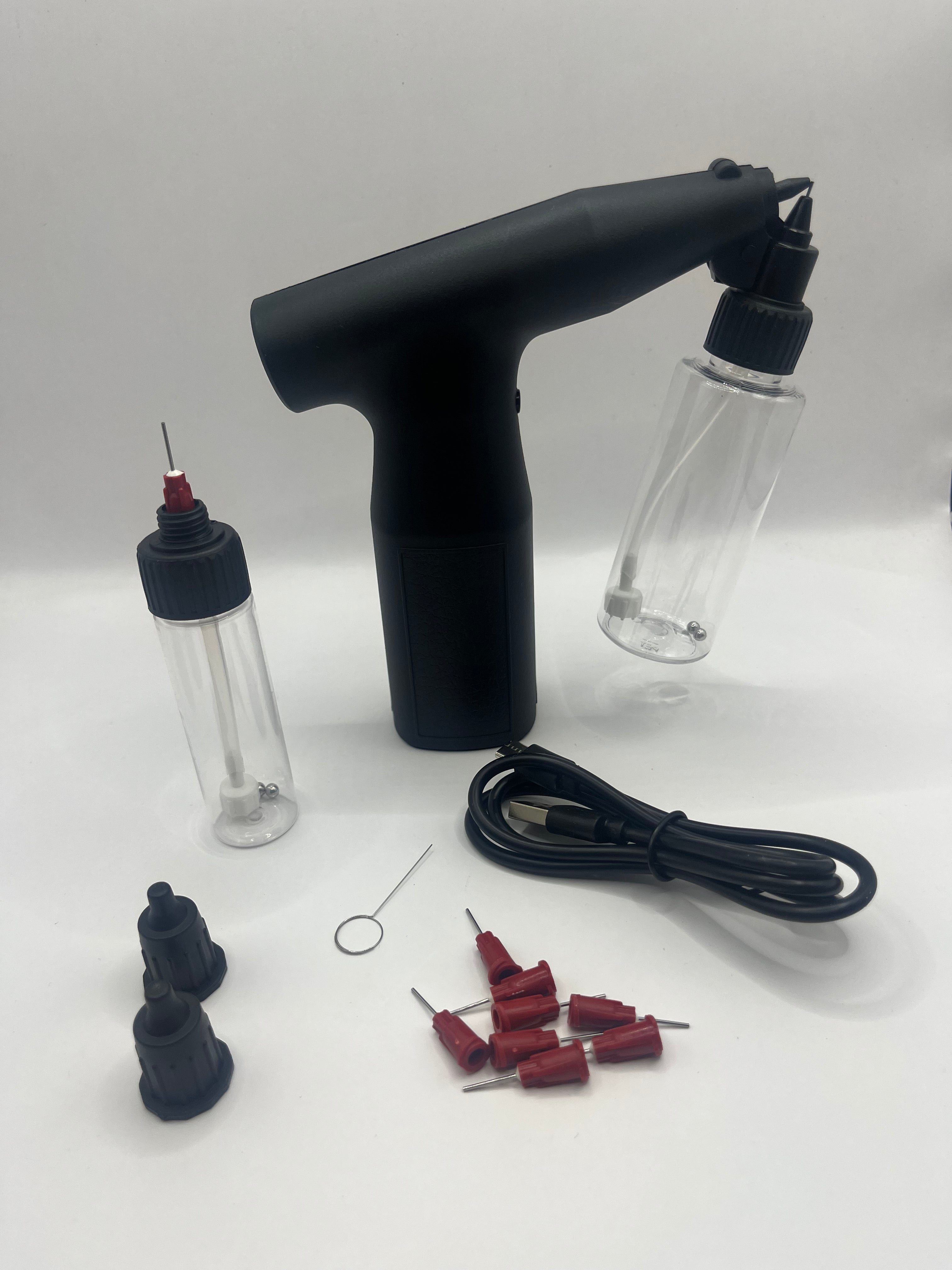 Clog-Free Airbrush Gun – Cordless Rechargeable Spray Gun for Hair Semi-Permanent Dye, Enhancements & Dye Application – Adjustable Pressure, No-Clog Technology, Barbers