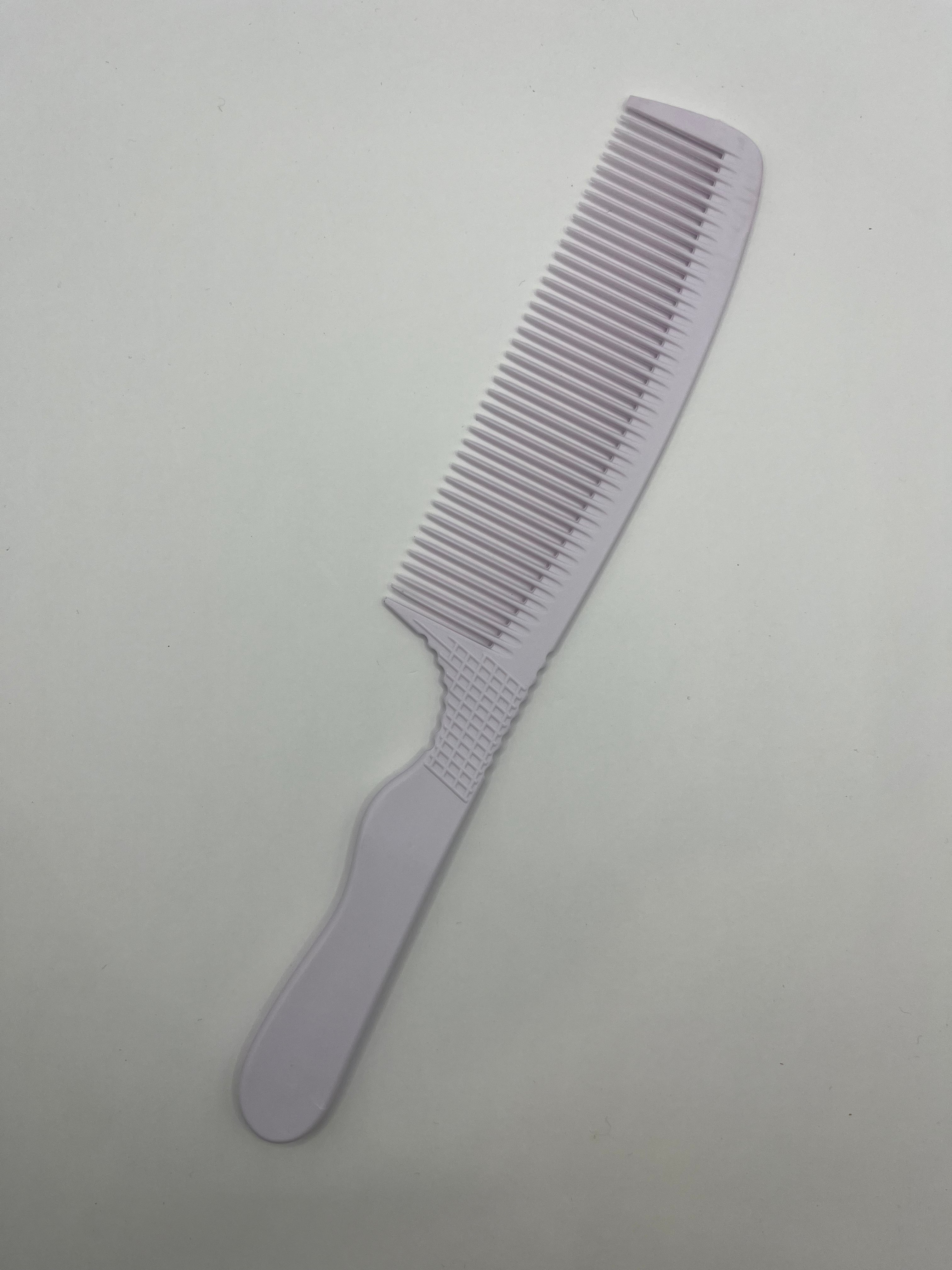 the tactile grip flat top barber comb white
