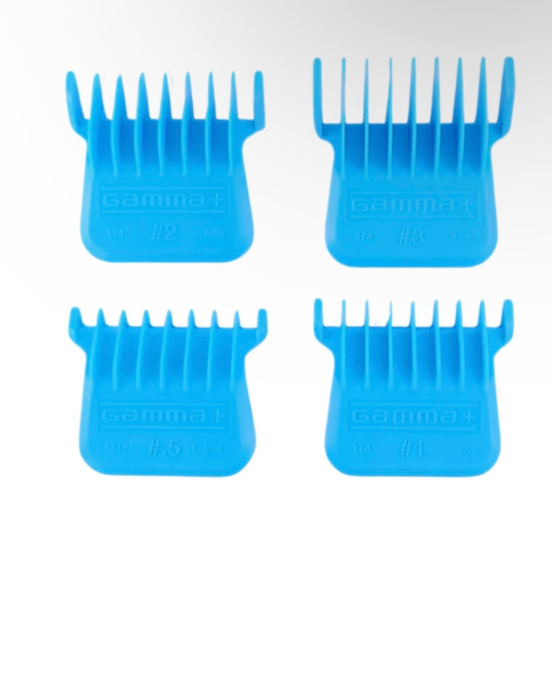 GAMMA+ Professional Wide Magnetic Trimmer Blade Guards – Blue GPWMTG