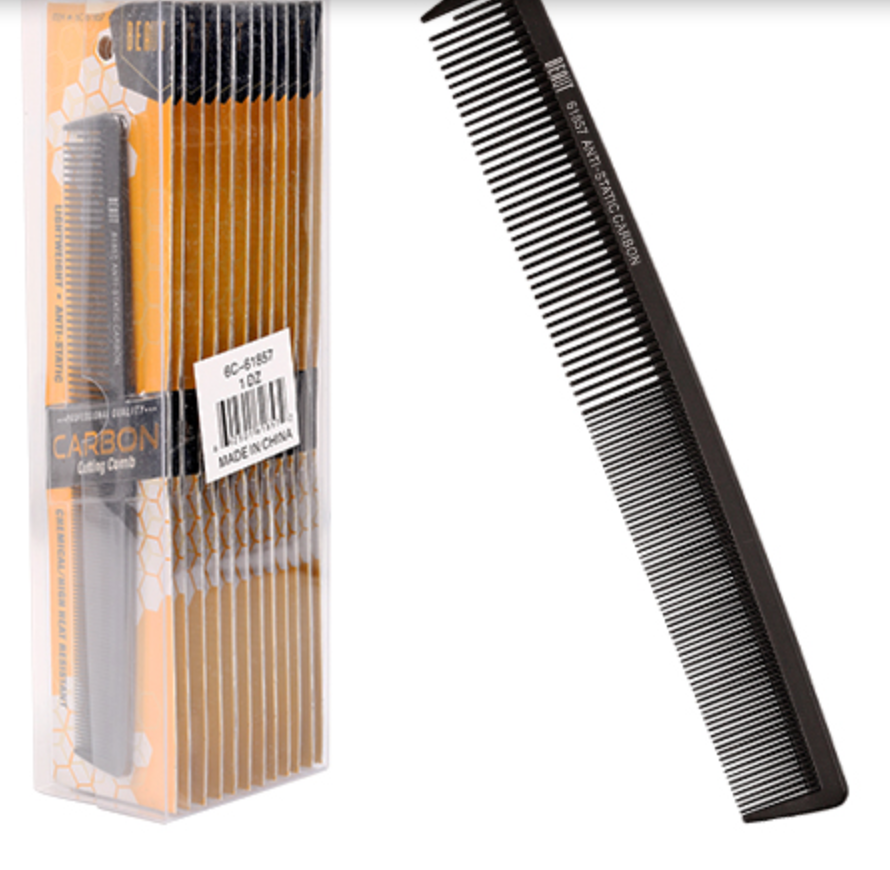 beaut anti static carbon comb 61857