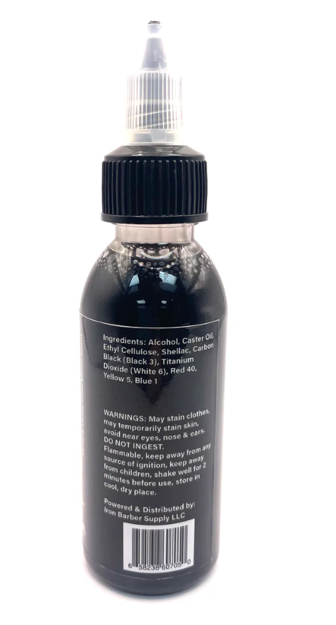 XTREME facial & lineup color enhancement jet black semi color 2fl oz (60ml) for barber, stylist, home use