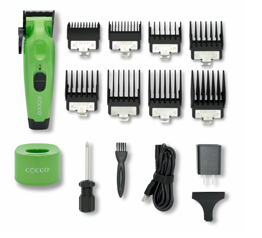 Cocco Hyper Veloce Professional Brushless High Torque Cordless Clipper – Green