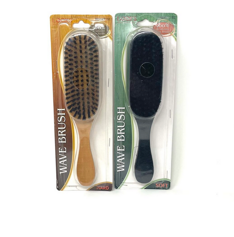 looks wave brush tall handle one sided 