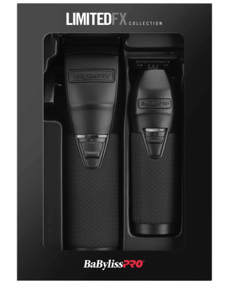 BabylissPro LimitedFX Collection Edition Mat Black Clipper and Trimmer #FXDUOCTMB