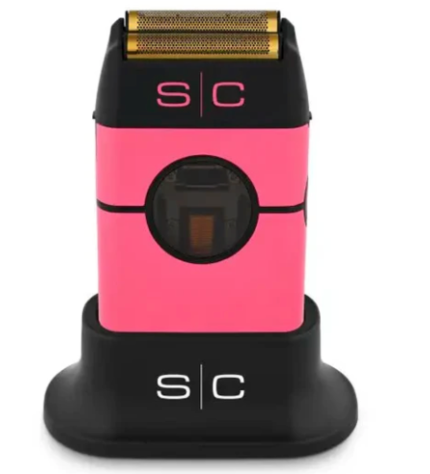 StyleCraft Instinct Metal Double Foil Shaver w/ IN2 Vector Motor & Intuitive Torque Control – Pink