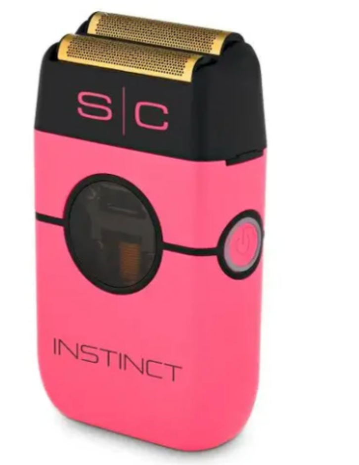 StyleCraft Instinct Metal Double Foil Shaver w/ IN2 Vector Motor & Intuitive Torque Control – Pink