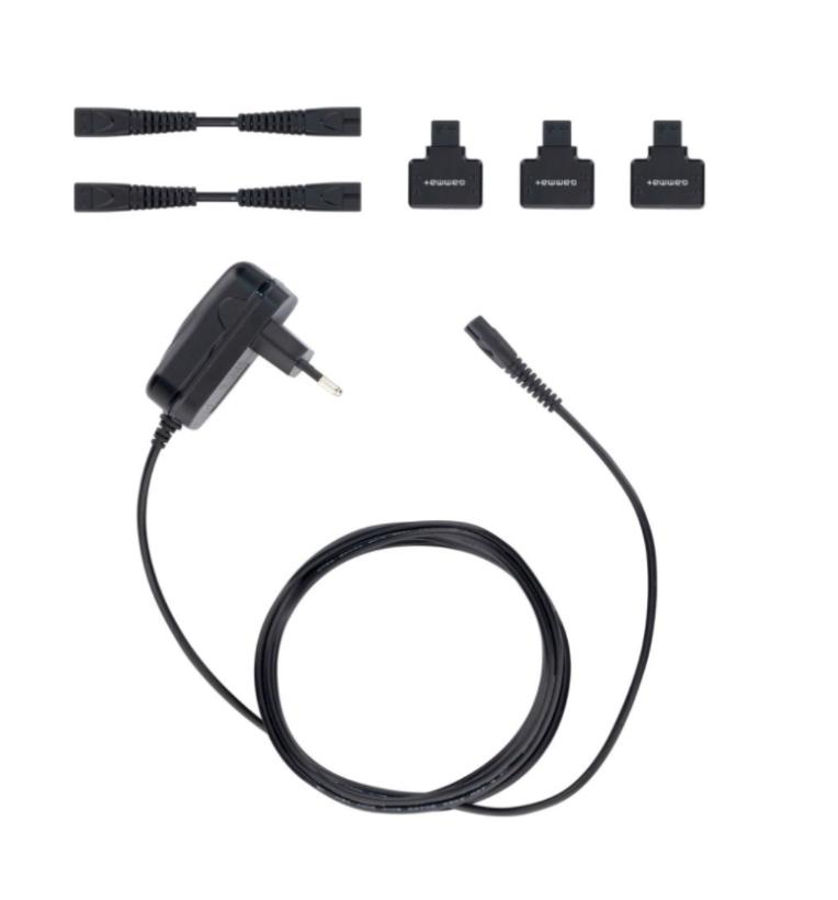 Gamma+ Connect 3 – Barberhood Charging System, 2 Expansion Cords, Adapter