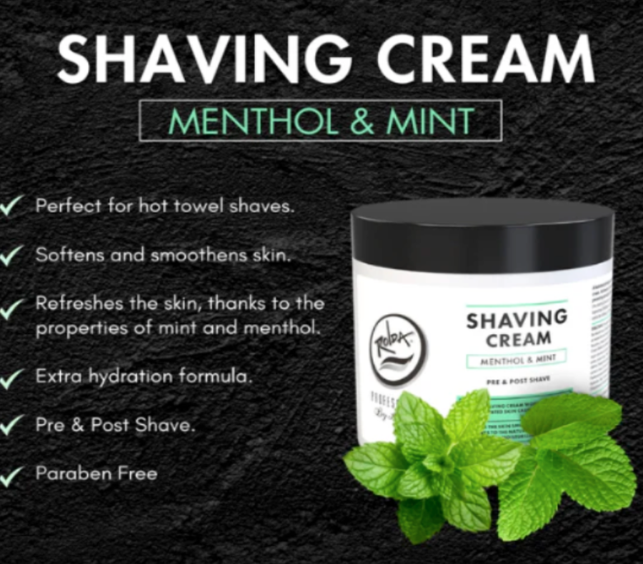 Rolda Menthol & Mint Shaving Cream – 17oz #221010
