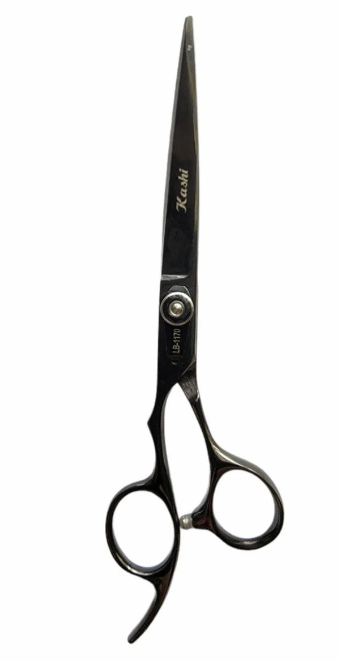 Kashi LB-1170 Professional Cutting Hair left-handed scissors Black Color 7 inch