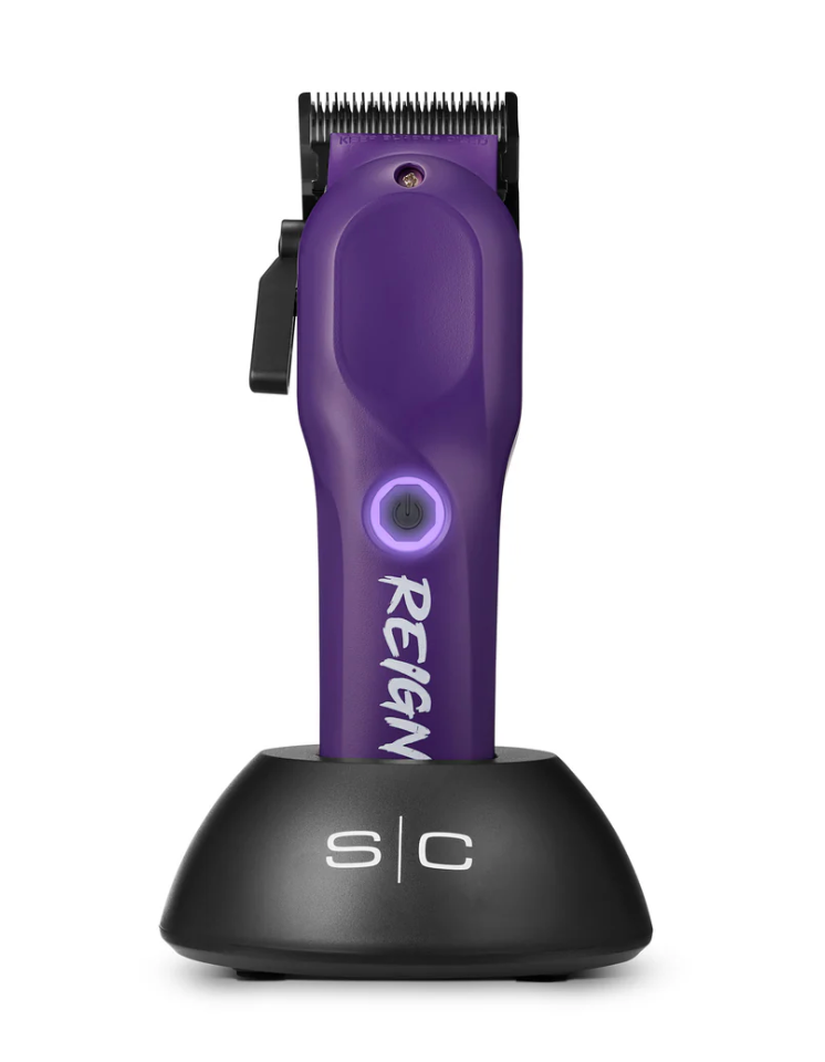 StyleCraft Reign EON Digital Brushless Motor Cordless Clipper - Purple (SC620P)