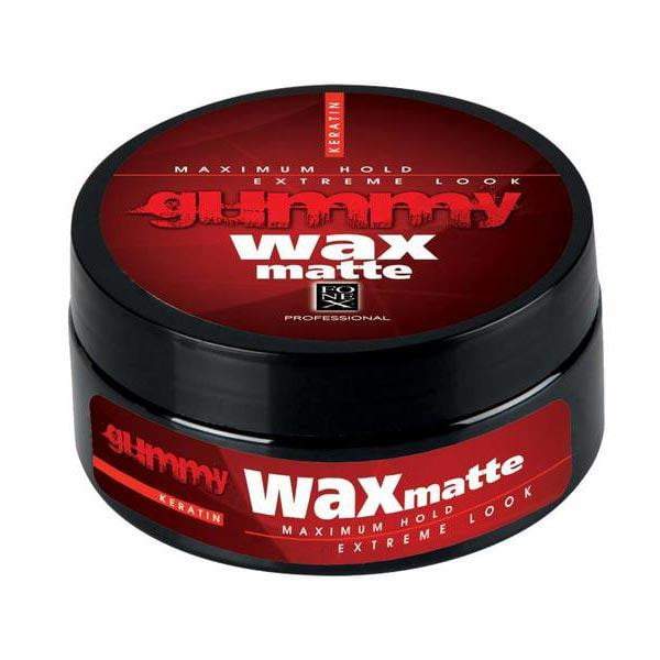 Gummy hair wax matte - red can 