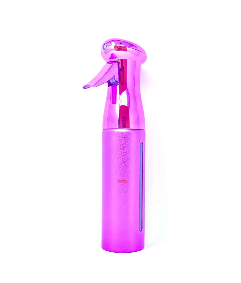 Pink chrome continuous spray mist bottle 300ml