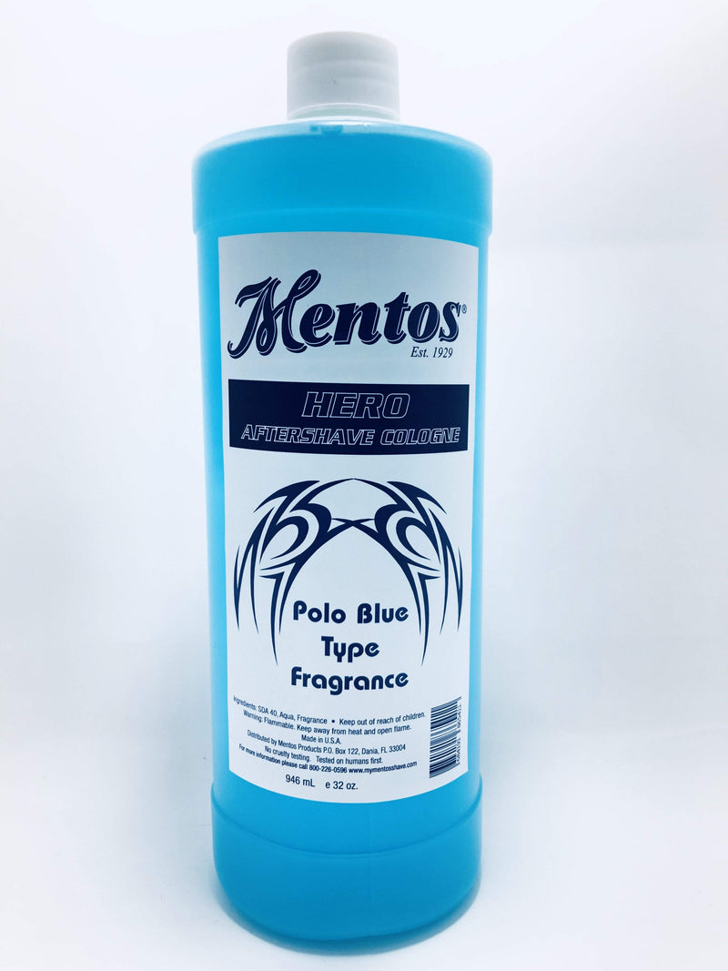 Mentos Hero Aftershave Cologne Polo blue 32oz