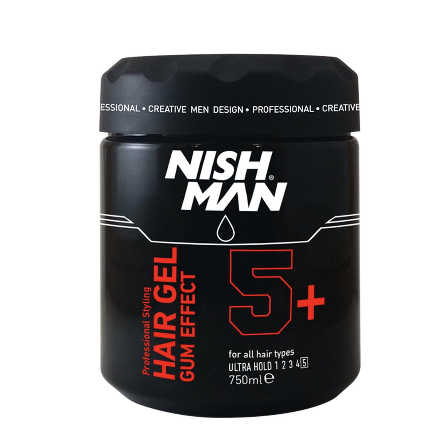 NISHMAN Hair Styling Gel Gum Effect ultra hold 5+ 750 ml