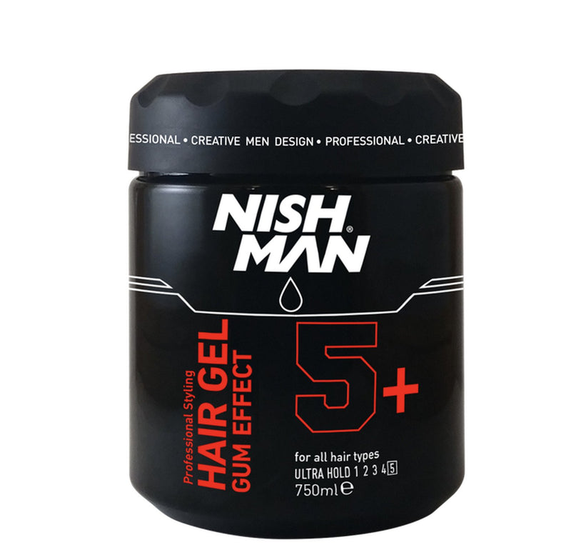 NISHMAN Hair Styling Gel Gum Effect ultra hold 5+ 750 ml