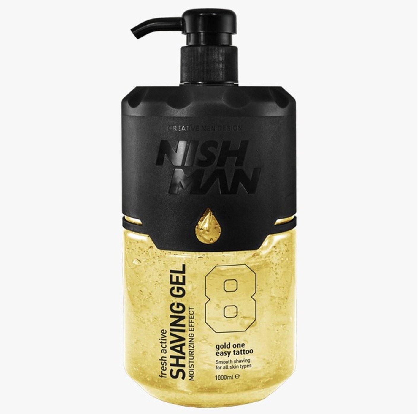 NISHMAN Fresh Active Shaving Gel Gold one #8 1000 ml