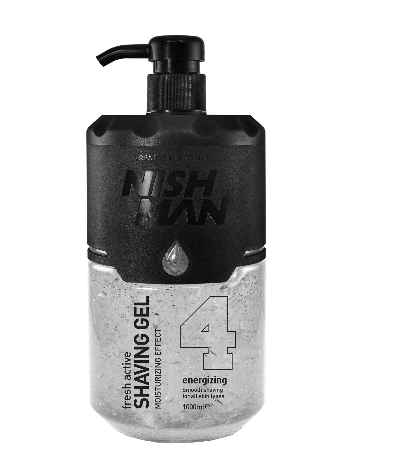 NISHMAN Fresh Active Shaving Gel easy Shave #4 1000 ml