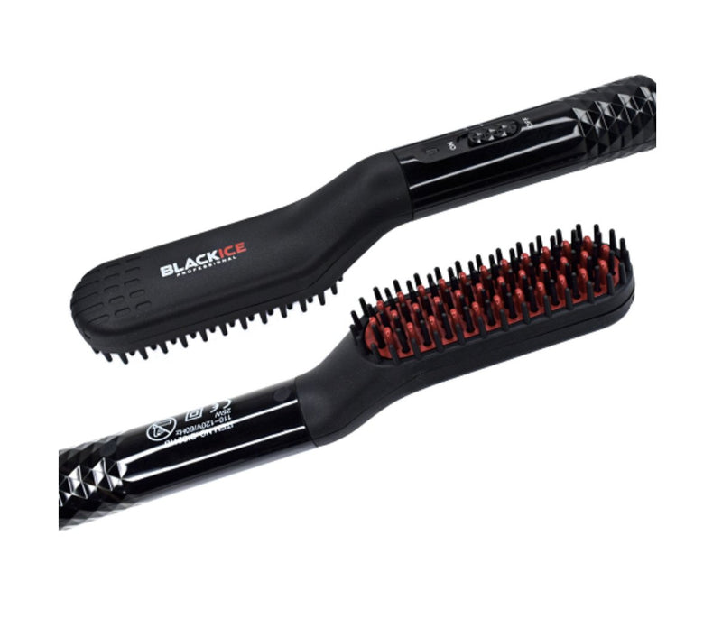 Blackice Professional Beard & Hair Electric Straightening Hot comb Brush 