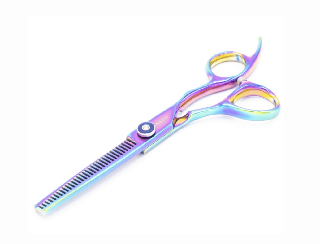 Kashi rainbow Japanese Cobalt Steel thinning Shear size 5.5''