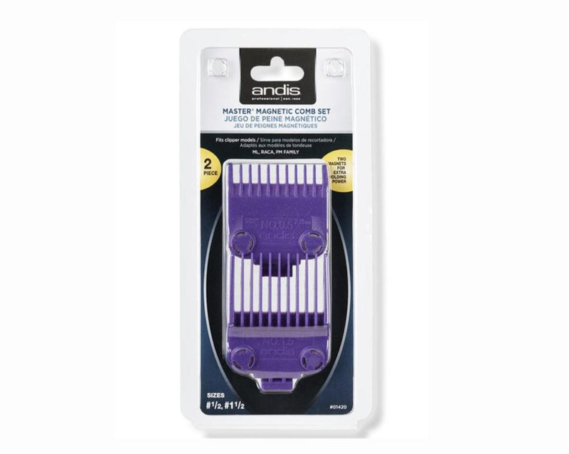 Andis master Double magnetic comb set 0.5 and 1.5