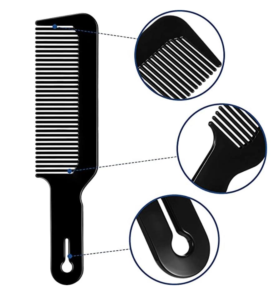 Looks Flat Top Clipper Comb Black #7234