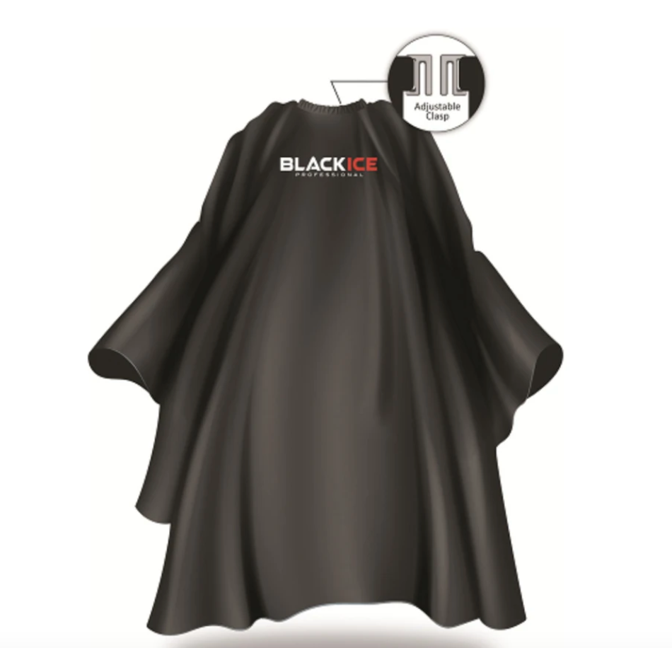 BlackIce Original Black Barber Cape #bve009BLA