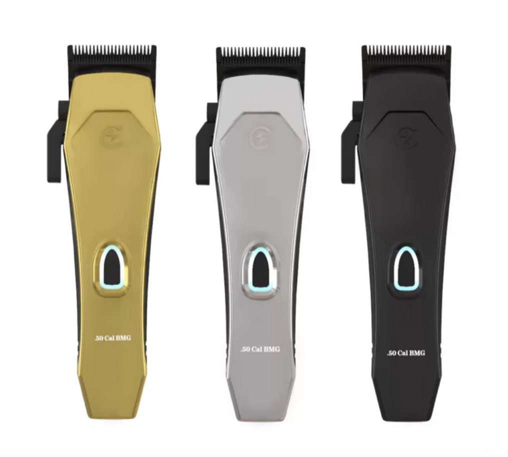 CALIBERPRO .50 CAL BMG CORDLESS MAGNETIC MOTOR CLIPPER WITH 3 COLOR LIDS