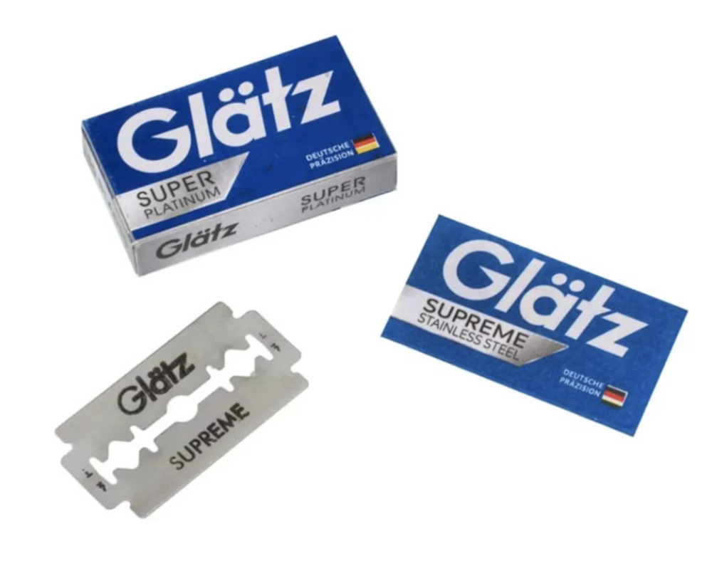 Glatz Supreme Stainless Steel Professional Shaving Razor Blades – 100ct